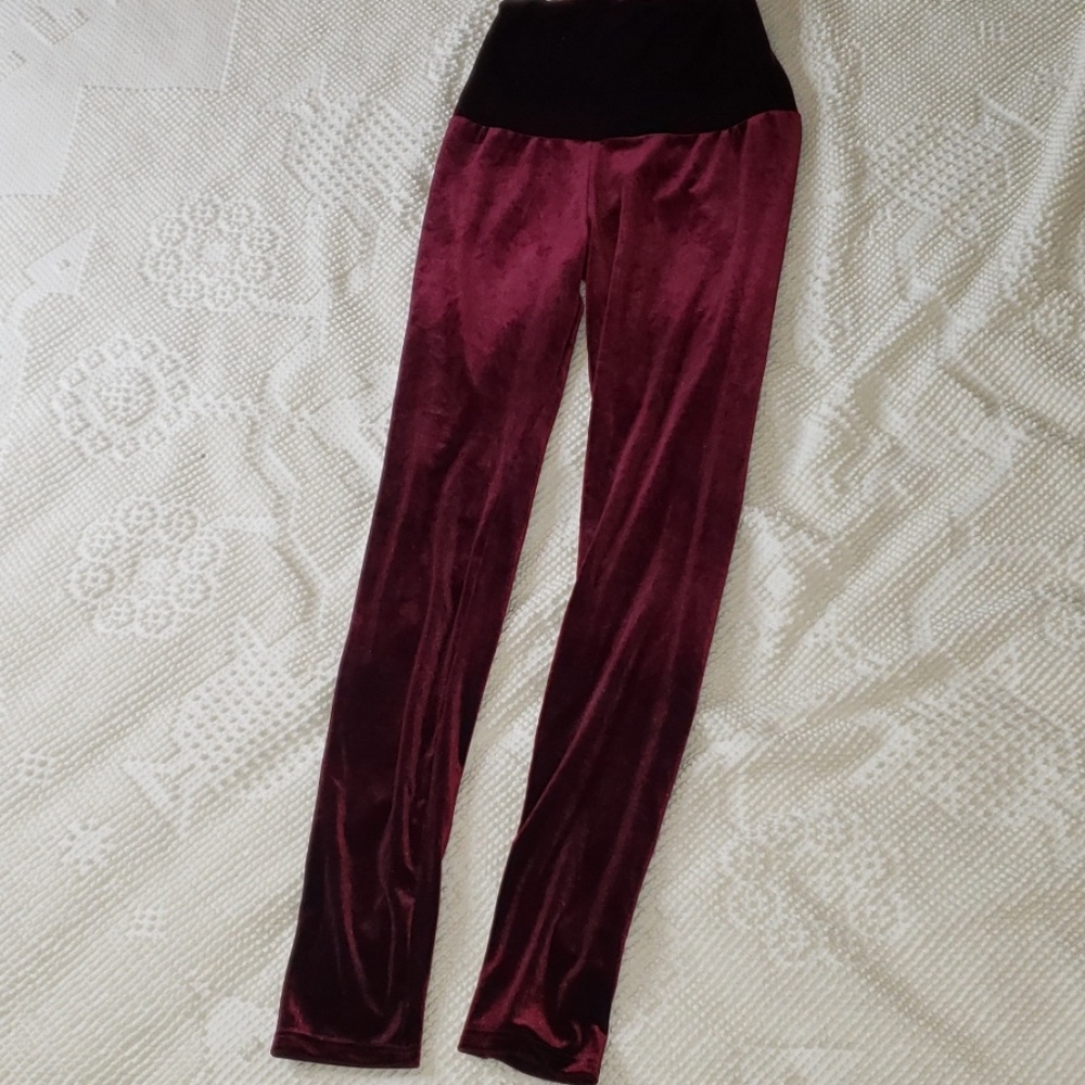 Velvet leggings